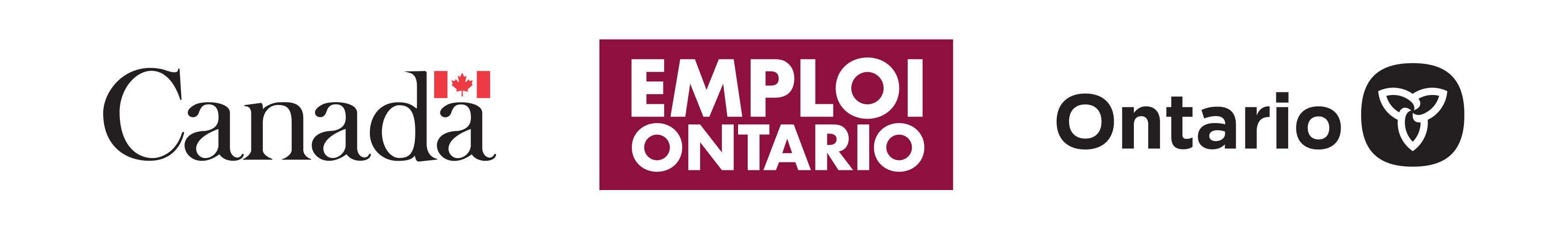 Employment Ontario Tri-Wordmark